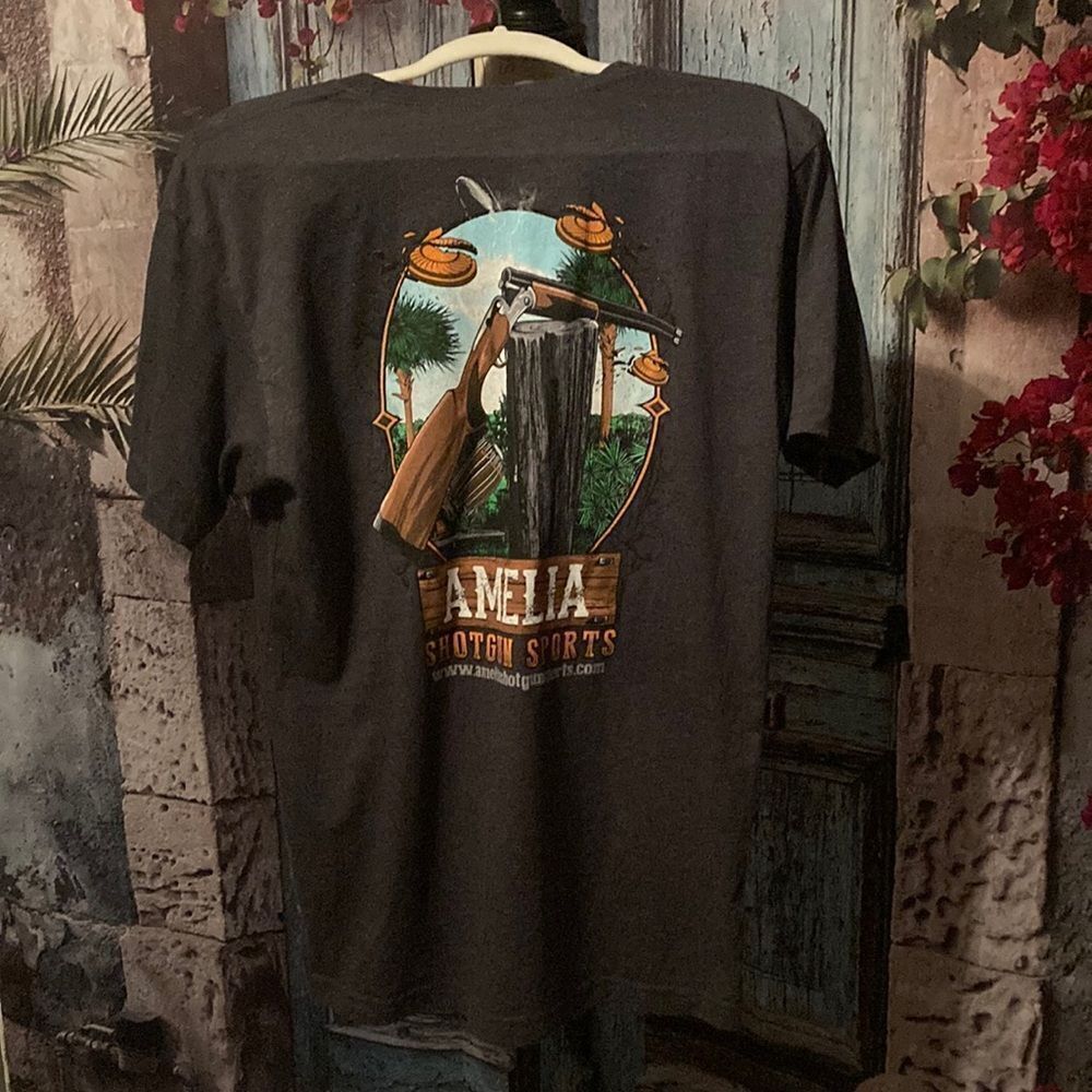 Next Level Apparel Amelia Shotgun Sports T-shirt graphite grey, size large,‎ EUC